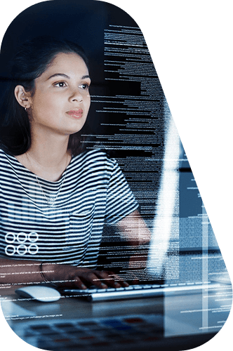 Desenvolvedora com código